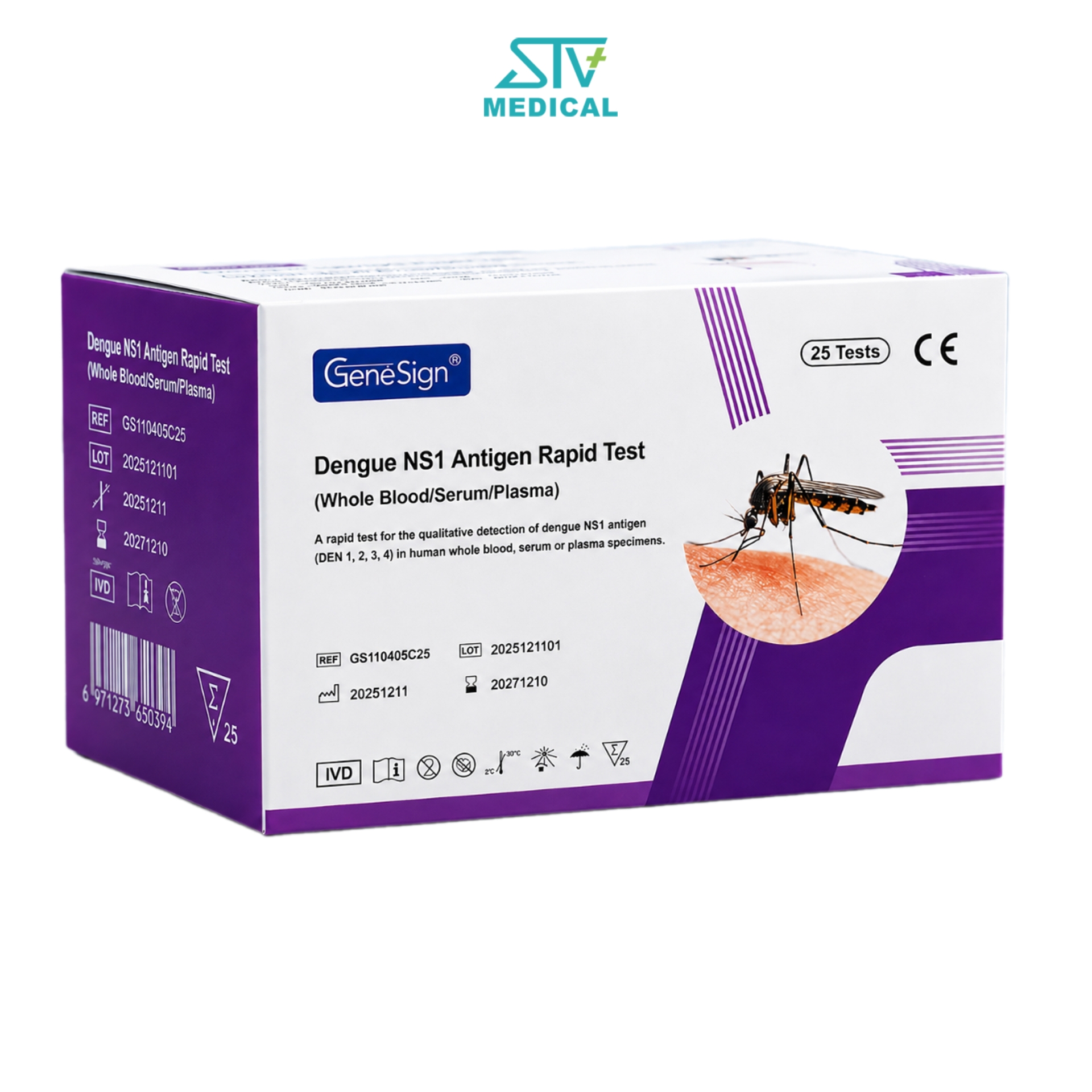 Test Sốt Xuất Huyết Dengue NS1 Genesign – Test Nhanh Kháng Nguyên NS1