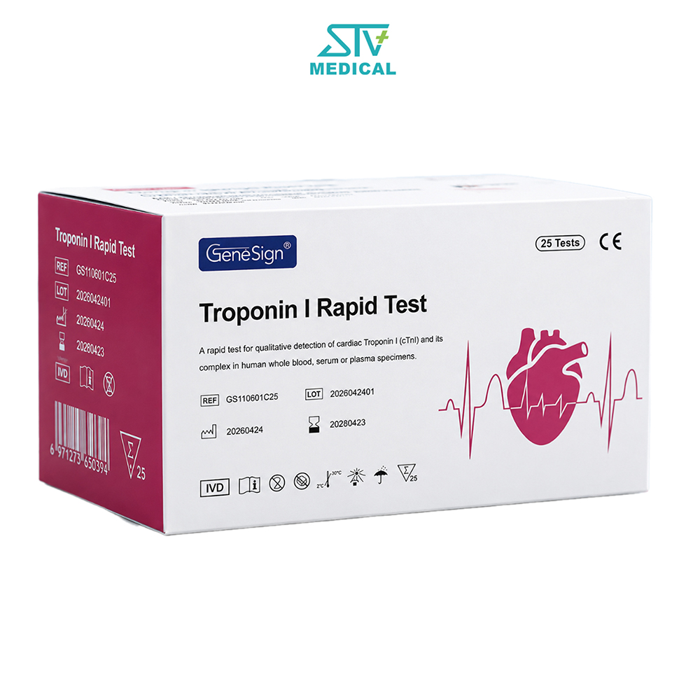 Test Nhanh Troponin I GeneSign – Phát Hiện cTnI Tim